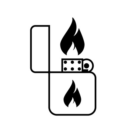 lighter icon vector template illustration logo designのイラスト素材