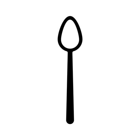 spoon icon vector template illustration logo designのイラスト素材
