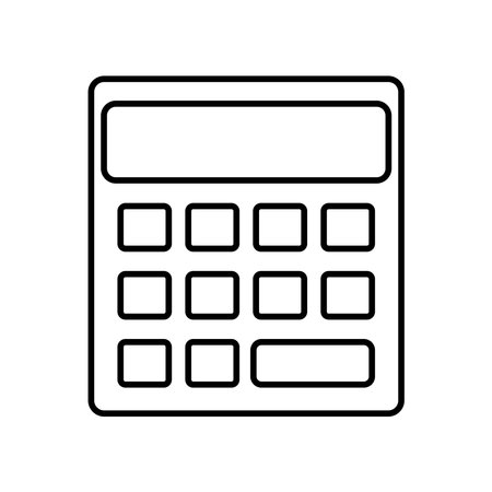 calculator icon vector template illustration logo designのイラスト素材