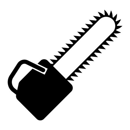 chainsaw icon vector template illustration logo designのイラスト素材
