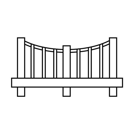 bridge icon vector template illustration logo designのイラスト素材