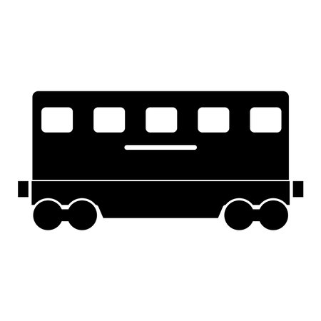 train icon, train carriage vector template illustration logo designのイラスト素材