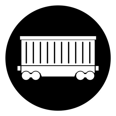 train icon, train carriage vector template illustration logo designのイラスト素材