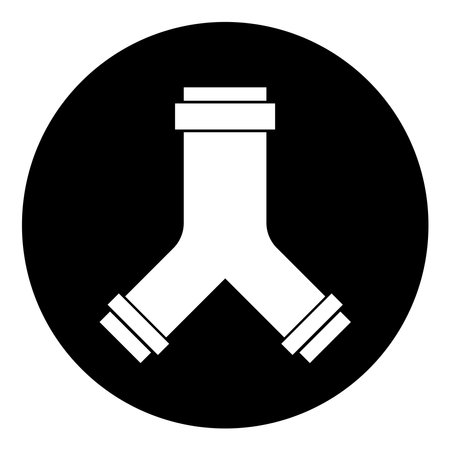 pipe icon vector template illustration logo designのイラスト素材