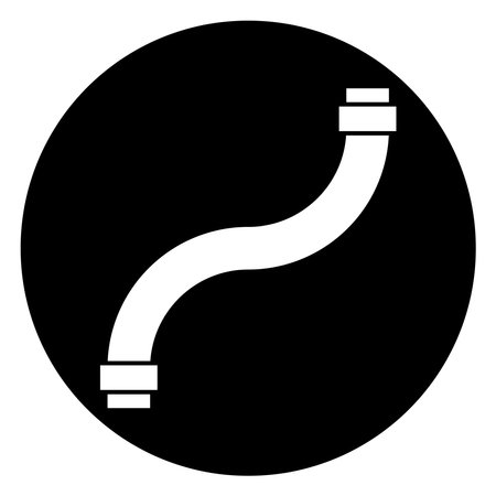 pipe icon vector template illustration logo designのイラスト素材