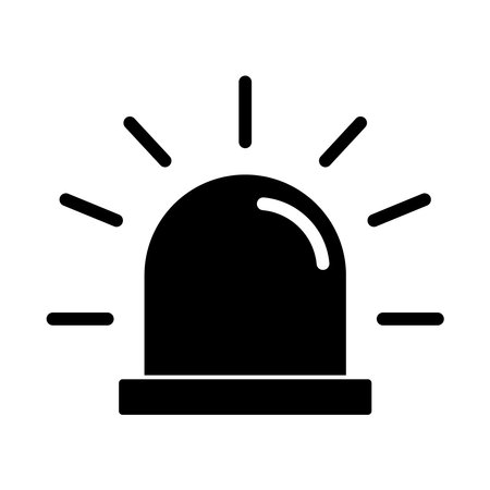siren light icon vector template illustration logo designのイラスト素材