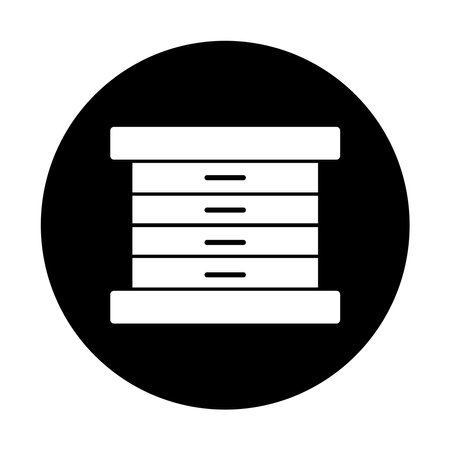 drawer icon vector template illustration logo designのイラスト素材