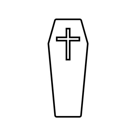 coffin icon vector template illustration logo designのイラスト素材