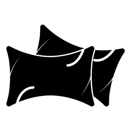 pillow icon vector template illustration logo designのイラスト素材