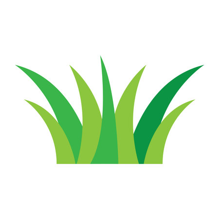 grass icon vector template illustration logo designのイラスト素材