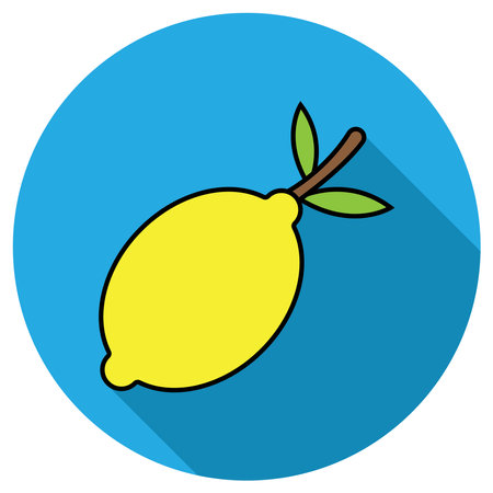 lemon icon vector template illustration logo designのイラスト素材