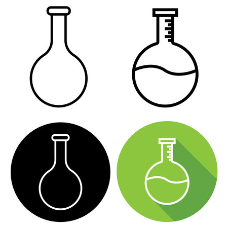 test tube icon vector template illustration logo designのイラスト素材