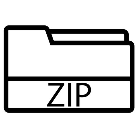 zip file icon vector template illustration logo designのイラスト素材