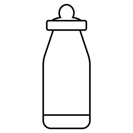 milk bottle icon vector template illustration logo designのイラスト素材