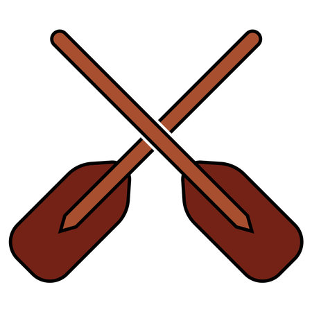 paddle icon vector template illustration logo designのイラスト素材