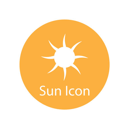sun icon vector template illustration designのイラスト素材