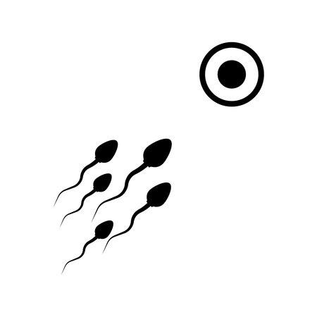 sperm icon vector template illustration logo designのイラスト素材