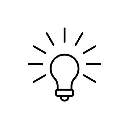 light icon vector template illustration logo designのイラスト素材