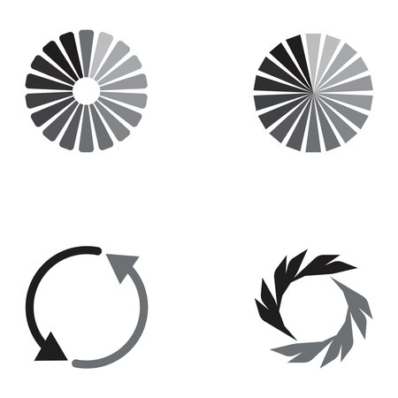 buffering icon vector template illustration logo design