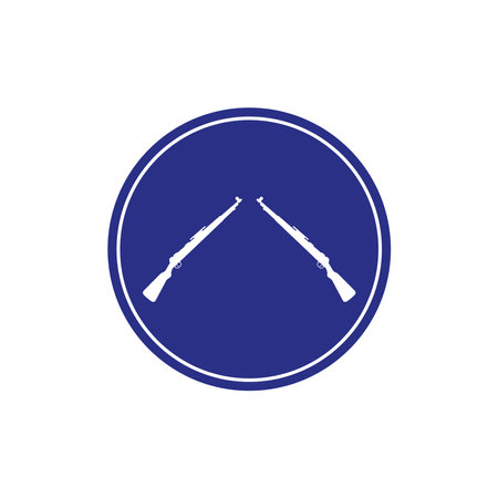 Firearms icon vector template illustration logo designのイラスト素材