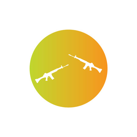 Firearms icon vector template illustration logo designのイラスト素材