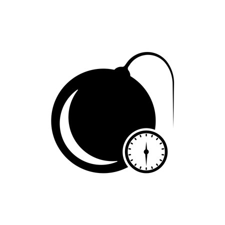 time bomb icon vector template illustration logo designのイラスト素材