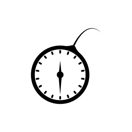time bomb icon vector template illustration logo designのイラスト素材