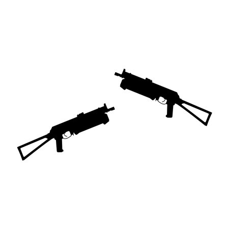 Firearms icon vector template illustration logo designのイラスト素材