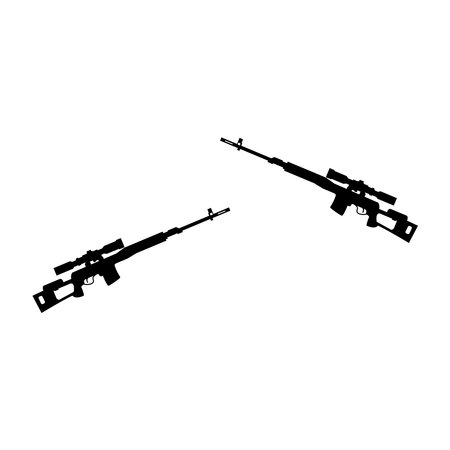 Firearms icon vector template illustration logo designのイラスト素材