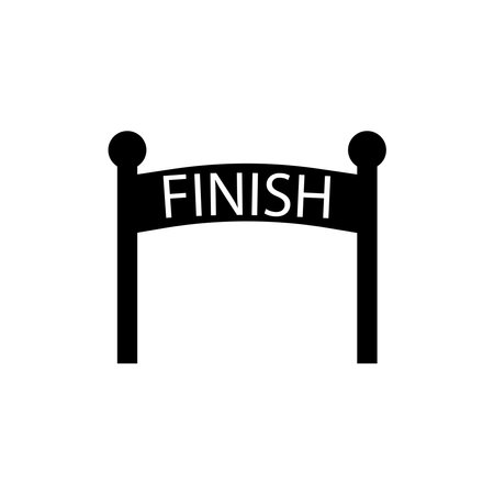 start finish icon vector template illustration logo designのイラスト素材