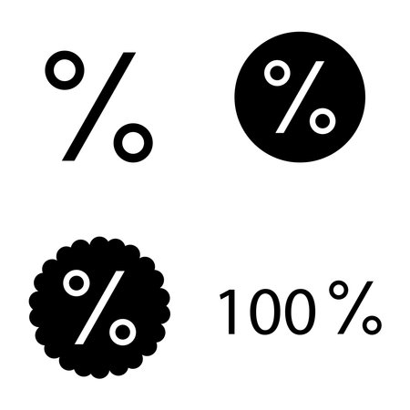 percent icon vector template illustration logo designのイラスト素材