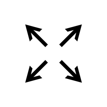 expand icons vector template illustration logo designのイラスト素材