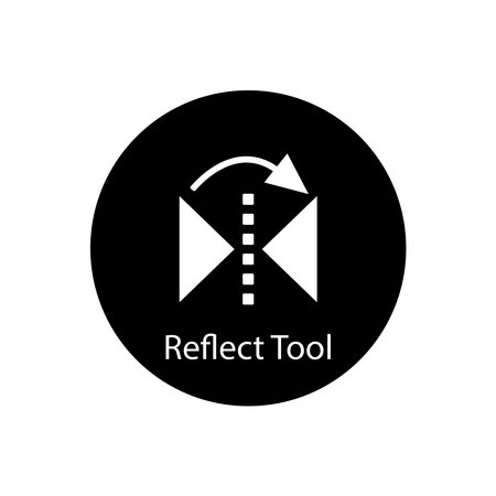 reflect tool icon vector template illlustration logo designのイラスト素材
