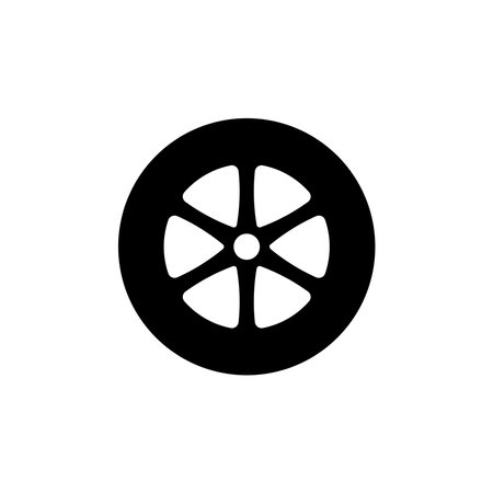 wheel icon vector template illustration logo designのイラスト素材