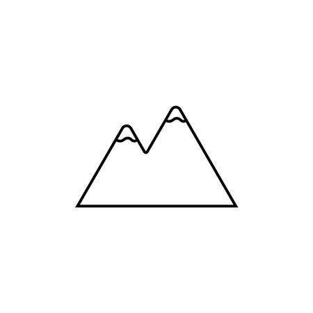 mountain icon vector template illustration logo designのイラスト素材
