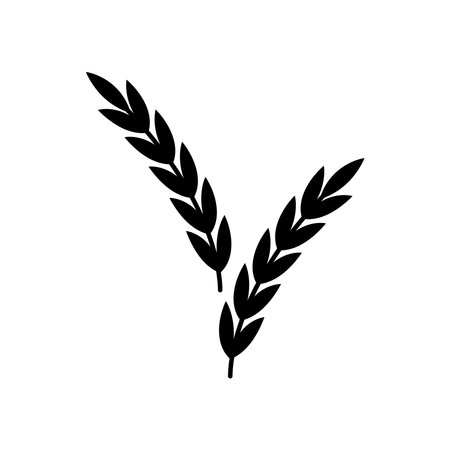 wheat icon vector template illustration logo designのイラスト素材