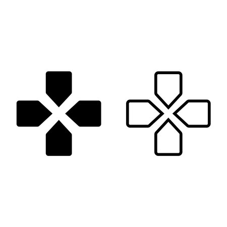 gamepad button icon vector template illustration logo designのイラスト素材
