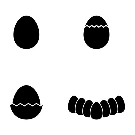 egg icon vector template illustration logo designのイラスト素材