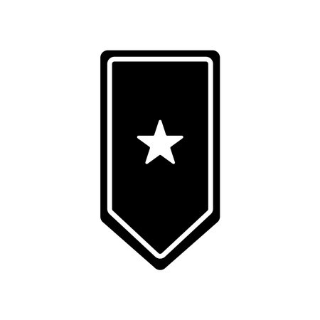military rank icon vector template illustration logo designのイラスト素材
