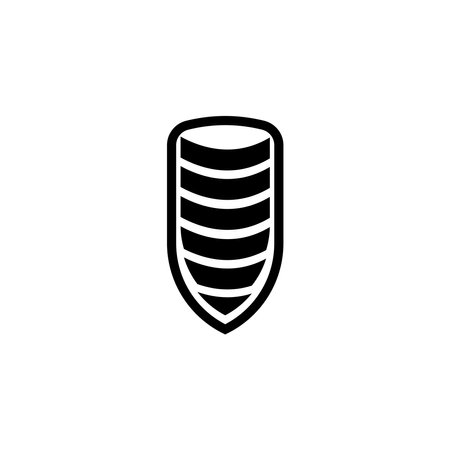 military rank icon vector template illustration logo designのイラスト素材