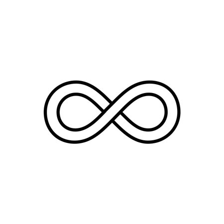 infinity icon vector template illustration logo designのイラスト素材