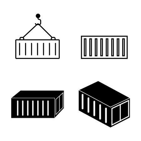 container icon vector template illustration logo designのイラスト素材