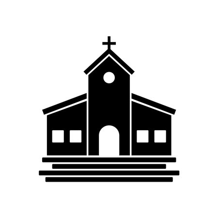 church icon vector template illustration logo designのイラスト素材