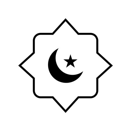 Islamic icon vector template illustration logo designのイラスト素材