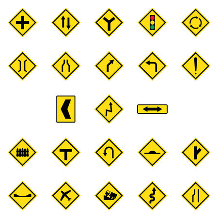road sign icon vector template illustration logo designのイラスト素材