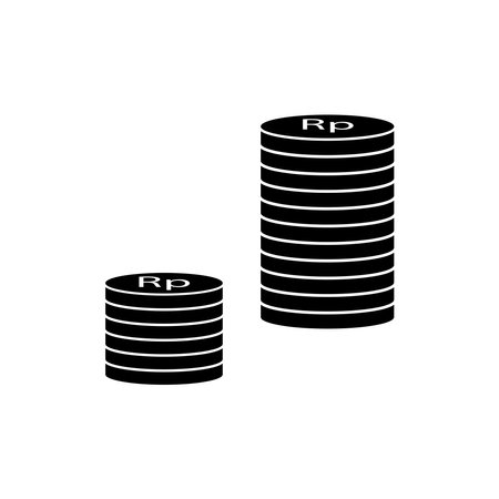 rupiah money icon vector template illustration logo designのイラスト素材