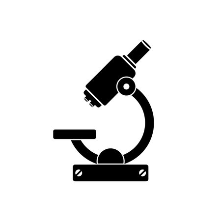 microscope icon vector template illustration logo design