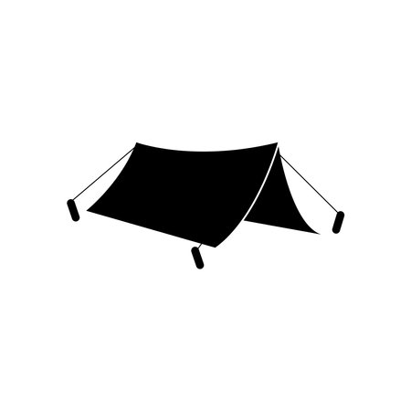 tent icon vector template illustration logo designのイラスト素材