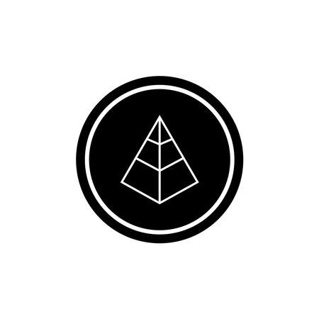 pyramid icon vector template illustration logo designのイラスト素材