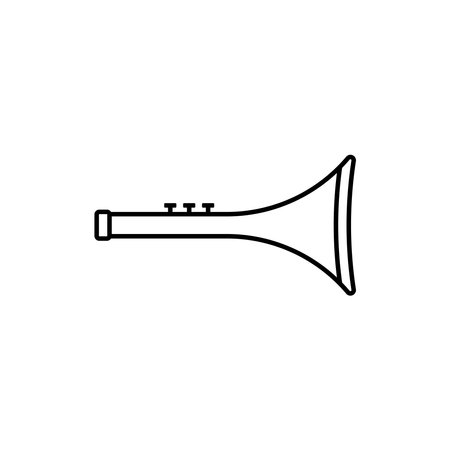 trumpet icon vector template illustration designのイラスト素材